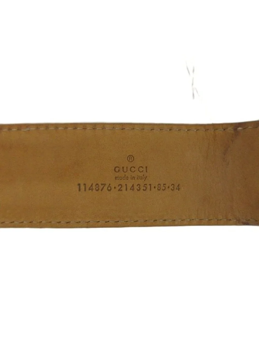 Gucci Interlocking Buckle Belt GG Supreme All Pattern Silver Gray